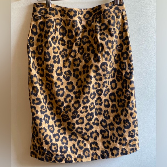 Lauren Ralph Lauren Button-Front Cheetah Animal Print Short Skirt Size 2 - Picture 5 of 5